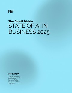 Cover of the MIT NANDA report The GenAI Divide: State of AI in Business 2025